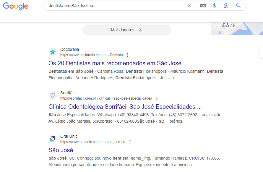 serviço de táxi marketing odontológico | palavras chave