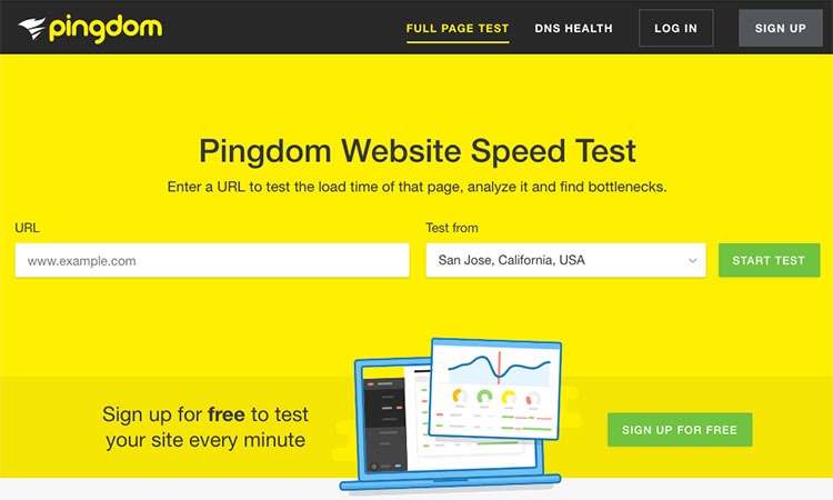 pingdom website speed test ferramenta gratuita para melhorar o seo do site