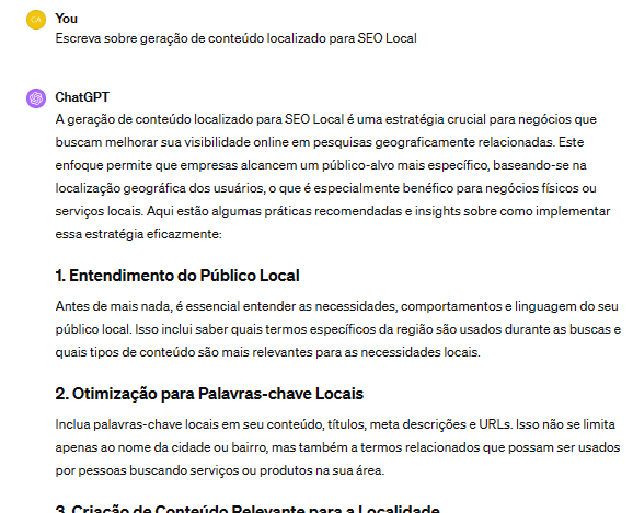 serviço de táxi otimizar site com chatgpt para seo local