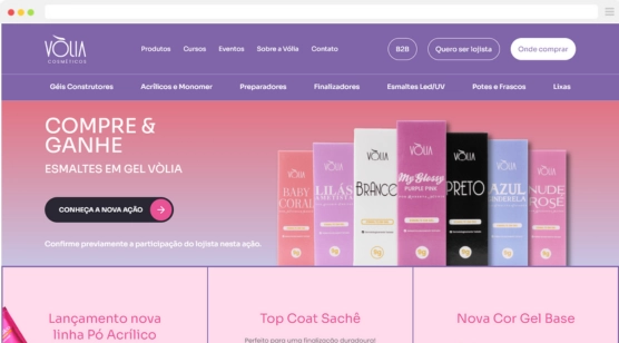 Site para Loja de Produtos de Beleza