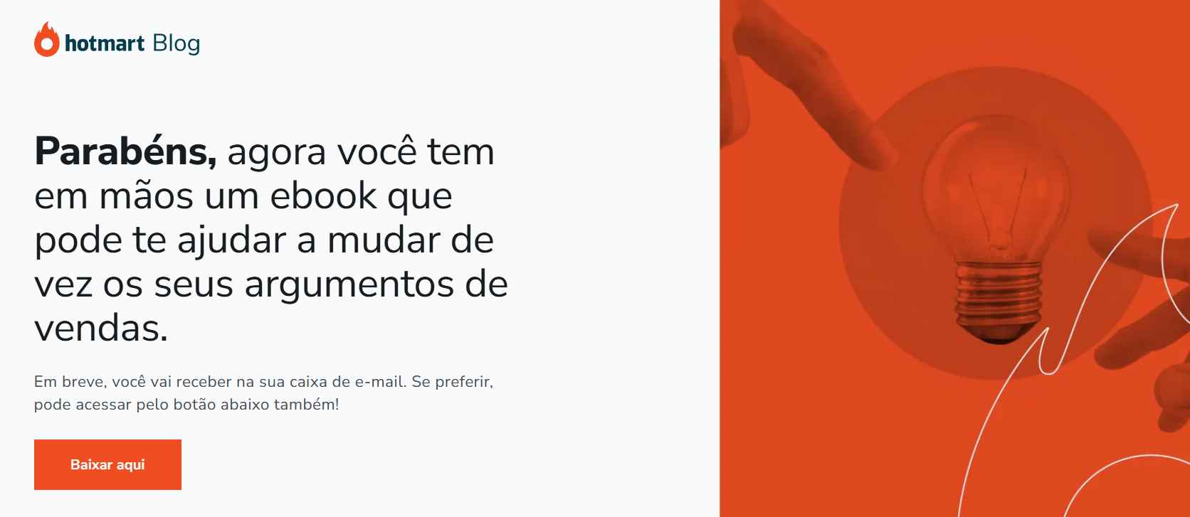 página de obrigado página de obrigado