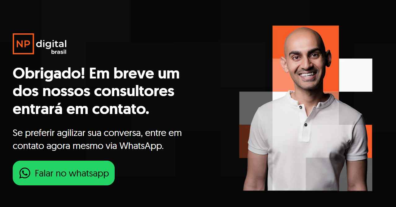 página de obrigado página de obrigado