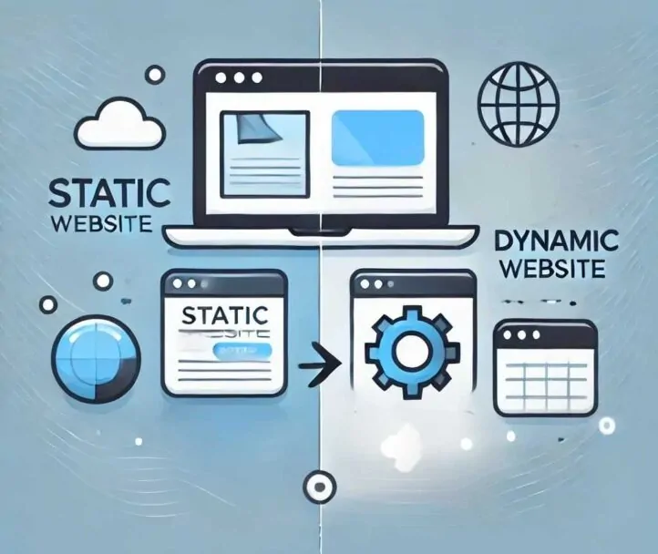 site estatico vs site dinamico