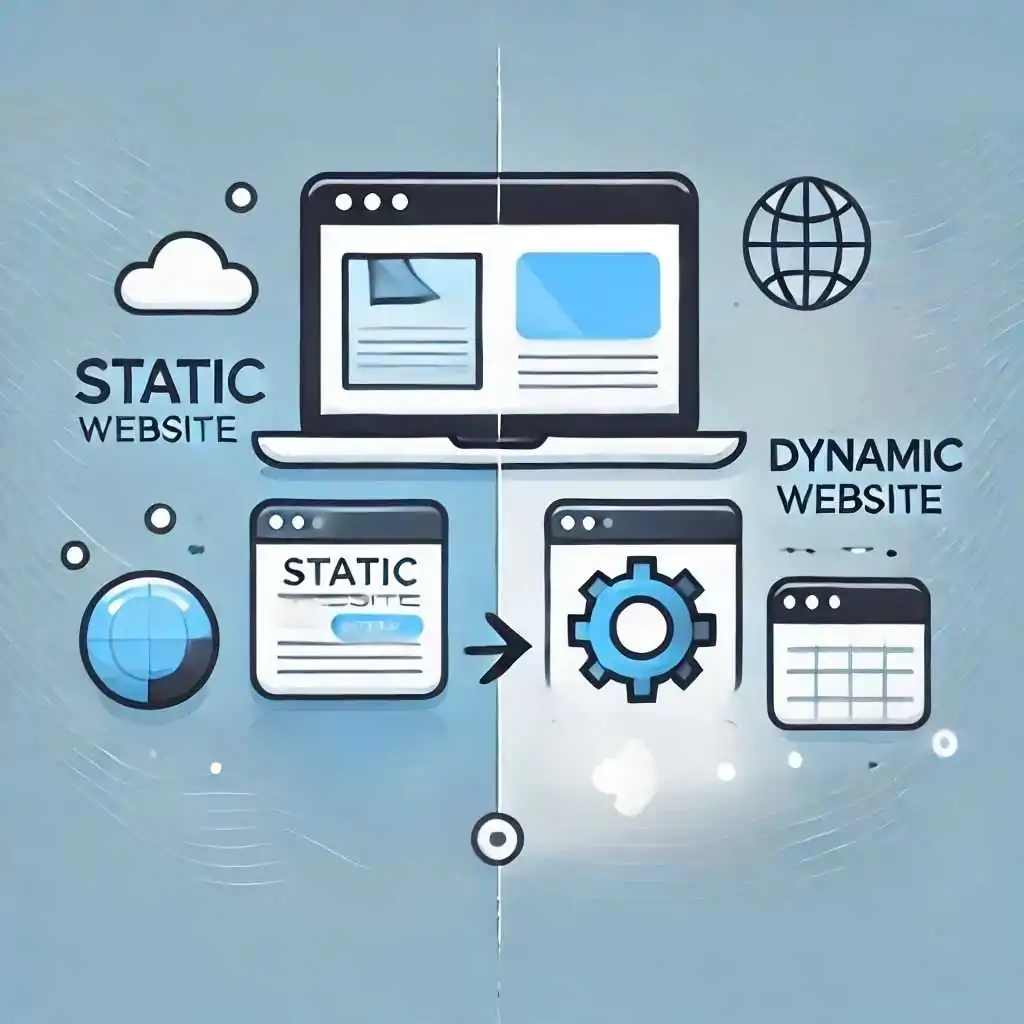 site estatico vs site dinamico