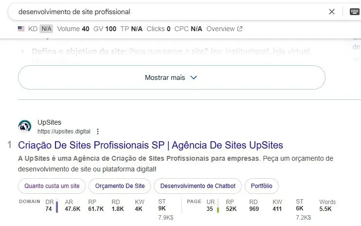 otimizar portfólio digital para seo