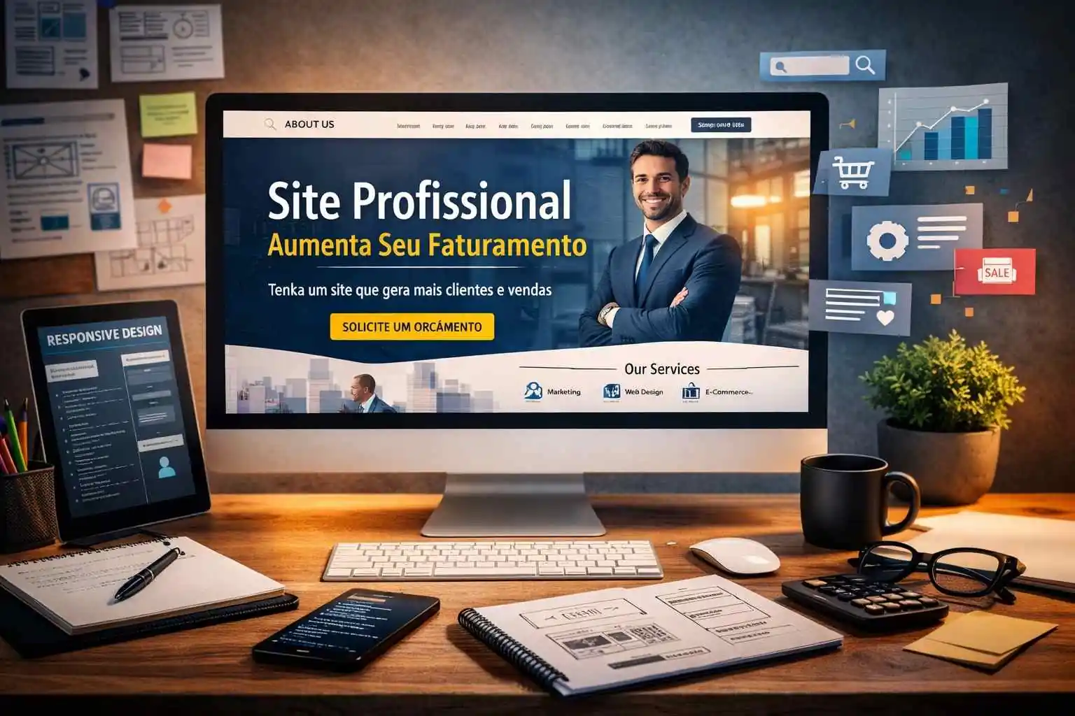 desenvolvimento de sites para empresas: o que muda em relação a sites simples